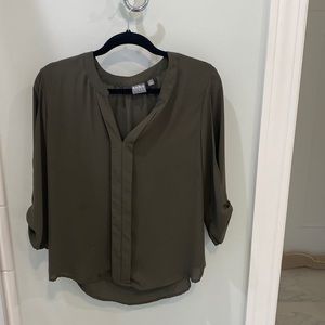 Hunter green blouse